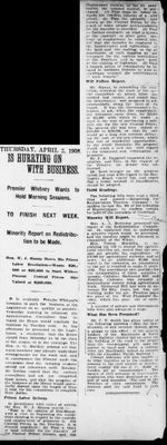 Ontario Scrapbook Hansard, 2 Apr 1908