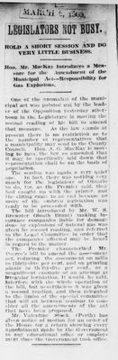 Ontario Scrapbook Hansard, 6 Mar 1909