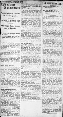 Ontario Scrapbook Hansard, 1 Apr 1909