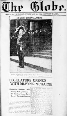 Ontario Scrapbook Hansard, 19 Feb 1914