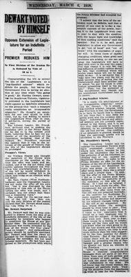 Ontario Scrapbook Hansard, 6 Mar 1918