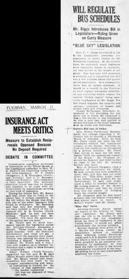 Ontario Scrapbook Hansard, 21 Mar 1922