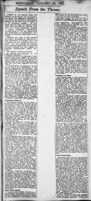 Ontario Scrapbook Hansard, 24 Jan 1923