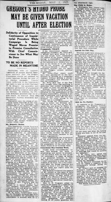 Ontario Scrapbook Hansard, 3 May 1923