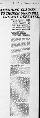 Ontario Scrapbook Hansard, 26 Mar 1926