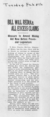 Ontario Scrapbook Hansard, 8 Feb 1927