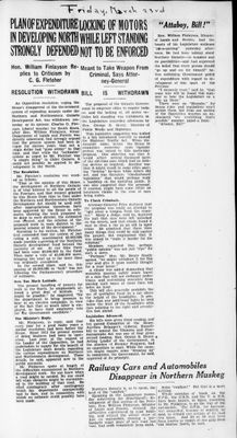 Ontario Scrapbook Hansard, 23 Mar 1928