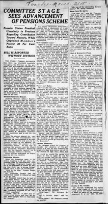 Ontario Scrapbook Hansard, 26 Mar 1929