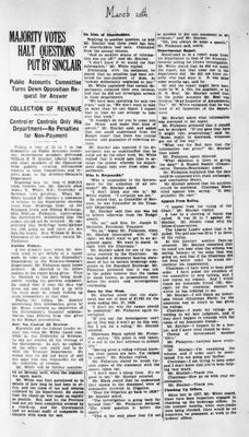 Ontario Scrapbook Hansard, 20 Mar 1930