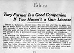 Tory Farmer Is a Good Companion if You Haven't a Gun License