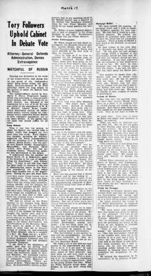 Ontario Scrapbook Hansard, 17 Mar 1933