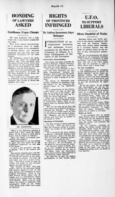 Ontario Scrapbook Hansard, 22 Mar 1935