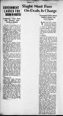 Ontario Scrapbook Hansard, 10 Mar 1936