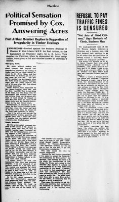 Ontario Scrapbook Hansard, 21 Mar 1936