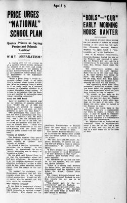 Ontario Scrapbook Hansard, 9 Apr 1936