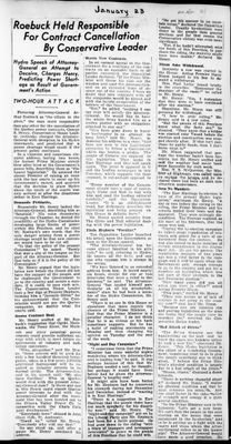 Ontario Scrapbook Hansard, 23 Jan 1937