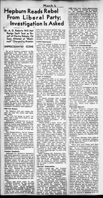 Ontario Scrapbook Hansard, 6 Mar 1937