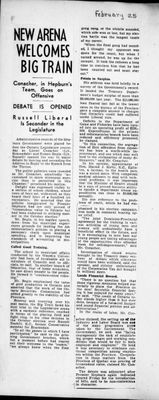 Ontario Scrapbook Hansard, 25 Feb 1938