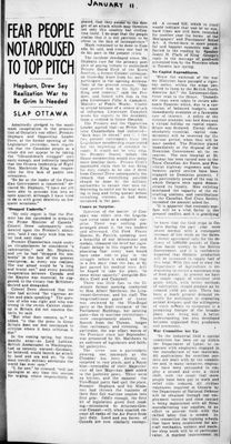 Ontario Scrapbook Hansard, 11 Jan 1940