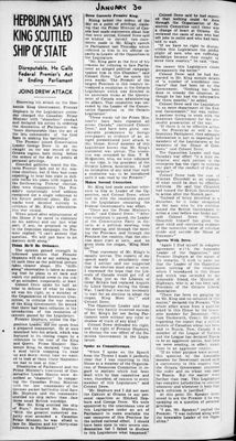 Ontario Scrapbook Hansard, 30 Jan 1940