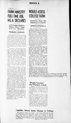 Ontario Scrapbook Hansard, 6 Mar 1941