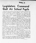 Legislators Commend Galt Air School Pupils