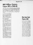 $102 Million Ontario Liquor Bill in 1944-45