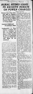Ontario Scrapbook Hansard, 30 Mar 1927
