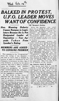 Ontario Scrapbook Hansard, 13 Feb 1924