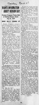Ontario Scrapbook Hansard, 11 Mar 1924