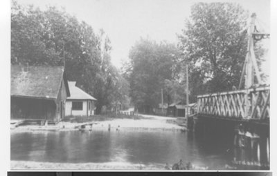 Cottages and Bridge at Jordan Harbour