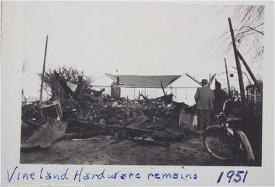 Vineland Hardware Fire - 1951