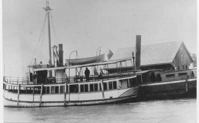 Boat at Dock in Jordan Harbour