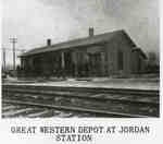 Railroad Station at Jordan Station.