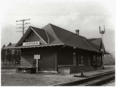 Railroad Station at Jordan Station.