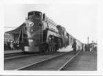Royal Visit, 1939 - Royal Train arrives at Glencoe, Ontario