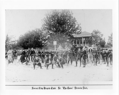 Forest City Bicycle Club At 'The Guns', Victoria Park, London, Ontario