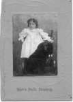 Portrait of an unidentified young girl with dog, Strathroy, Ontario