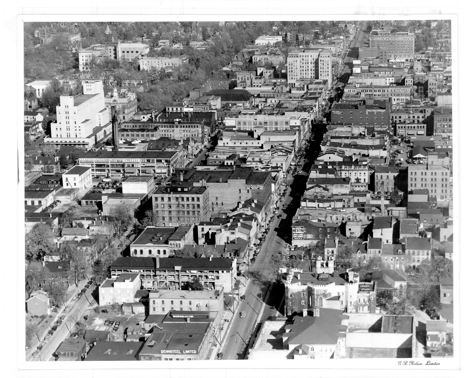 Downtown Core Aerial Photograph London Ontario Ivey Family London Room Digital Collections