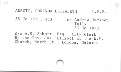 Abbott, Dorinda Elizabeth - L.F.P.