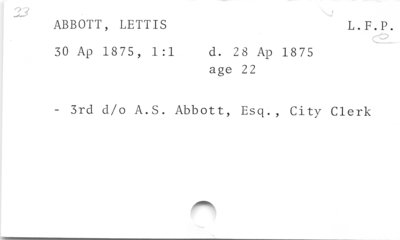 Abbott, Lettis - L.F.P.