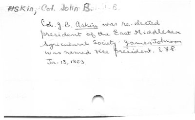 Askin, Col. John B.