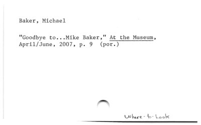 Baker, Michael