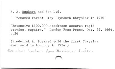 F.A. Buskard and Son Ltd.