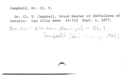 Campbell, Dr. Cl. T.