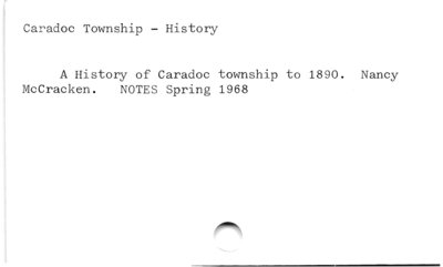 Caradoc Township - History