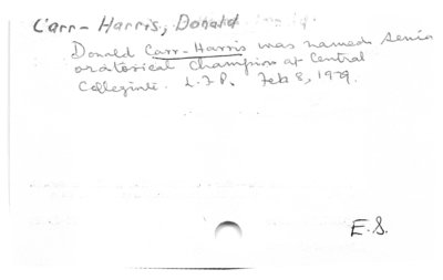 Carr-Harris, Donald