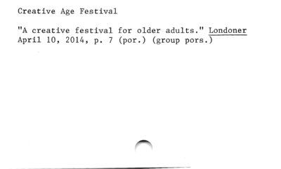 Creative Age Festival