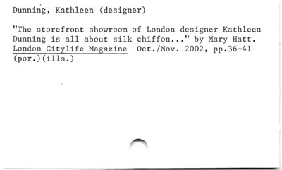 Dunning, Kathleen (designer)