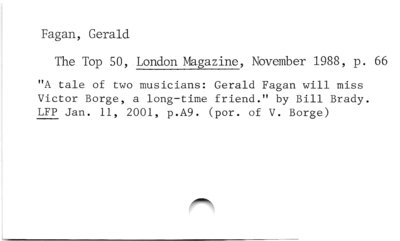 Fagan, Gerald